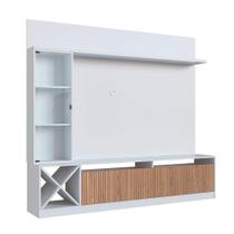 Estante Para Tv Capri Até 60 Polegadas 3 Portas Quiditá Branco/brise Estante Para Tv Capri Até 60 Polegadas 3 Portas Quiditá Branco/brise