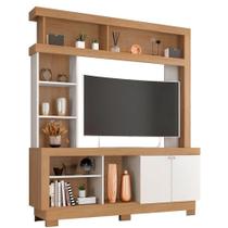 Estante Para Tv De Até 47 Polegadas Com 8 Nichos E 2 Portas Mari Mdp Nature-off White Estante Para Tv De Até 47 Polegadas Com 8 Nichos E 2 Portas Mari Mdp Nature-off White