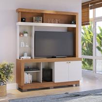 Estante para TV e Home Theater até 50 Polegadas 160,3cmx188cm 2 Portas Valença Marrom Freijó/Off White Estante para TV e Home Theater até 50 Polegadas 160,3cmx188cm 2 Portas Valença Marrom Freijó/Off White
