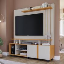 Estante para TV e Home Theater até 55 Polegadas 100% MDF 160CMX182,5cm 2 Portas Valência Branco