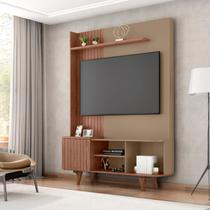 Estante para TV e Home Theater até 55 Polegadas 136cmx192,5cm Pés em Madeira Maciça Corumbaú Marrom Fendi/Freijó Estante para TV e Home Theater até 55 Polegadas 136cmx192,5cm Pés em Madeira Maciça Corumbaú Marrom Fendi/Freijó