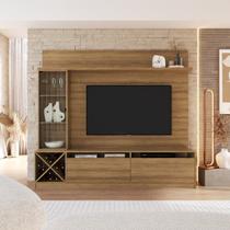 Estante para TV e Home Theater até 60 Polegadas 200cmx180cm Veneza Marrom Montana