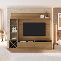 Estante para TV e Home Theater até 60 Polegadas 200cmx180cm Veneza Marrom Montana Estante para TV e Home Theater até 60 Polegadas 200cmx180cm Veneza Marrom Montana