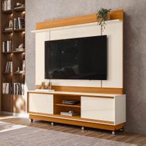 Estante para TV e Home Theater até 75 Polegadas 183,5cmx186,5cm Siena Branco Cinamomo/Off White Estante para TV e Home Theater até 75 Polegadas 183,5cmx186,5cm Siena Branco Cinamomo/Off White