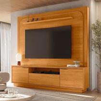 Estante para TV e Home Theater até 75 Polegadas 200CMX191,5cm 2 Portas 1 Gaveta Cinamomo Nilo