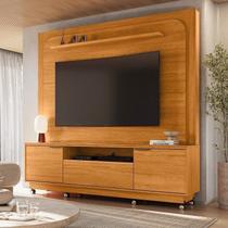 Estante para TV e Home Theater até 75 Polegadas 200CMX197,5cm 2 Portas 1 Gaveta Nilo Marrom Cinamomo Estante para TV e Home Theater até 75 Polegadas 200CMX197,5cm 2 Portas 1 Gaveta Nilo Marrom Cinamomo