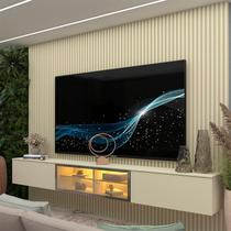 Estante para TV e Home Theater até 84 Polegadas com LED 100% MDF 218cmx250cm Led Supremo Luminare Estante para TV e Home Theater até 84 Polegadas com LED 100% MDF 218cmx250cm Led Supremo Luminare