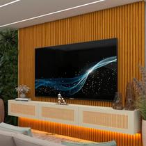 Estante para TV e Home Theater até 84 Polegadas com LED 100% MDF 218cmx250cm Led Supremo Native Estante para TV e Home Theater até 84 Polegadas com LED 100% MDF 218cmx250cm Led Supremo Native