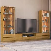 Estante para TV e Home Theater até 84 Polegadas MDF 340CMX200CM 2 Cristaleiras Liz Yescasa Estante para TV e Home Theater até 84 Polegadas MDF 340CMX200CM 2 Cristaleiras Liz Yescasa