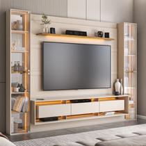 Estante para TV e Home Theater até 85 Polegadas com LED 296cmx217cm Austin 85" Duas Torres com Led