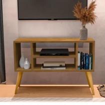 Estante Para Tv Sala Aparador Rack Bancada Multiuso Pés Palito Nicho JA Móveis