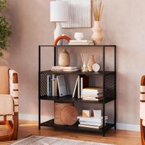 Estante Paricel Preta 77 cm