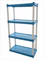 Estante Plástica Azul Com 4 Prateleiras Agraplast Estante Plástica Azul Com 4 Prateleiras Agraplast