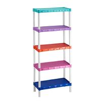Estante Plástica Organizadora Colorida Com 5 Prateleiras Estante Plástica Organizadora Colorida Com 5 Prateleiras