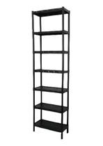 Estante Plástica Preta 7 Prateleiras Agraplast 195Cm Estante Plástica Preta 7 Prateleiras Agraplast 195Cm