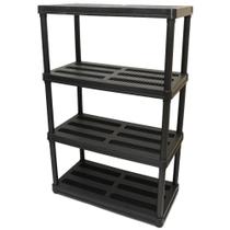Estante Plástica São Bernardo PTR13 - 4 Prateleiras, Preto Estante Plástica São Bernardo PTR13 - 4 Prateleiras, Preto