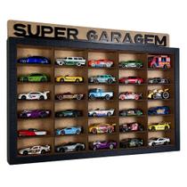 Estante Porta Carrinhos Suporte Parede Escala 1:64 em Mdf para Colecionador Display para Hor Wheels COR:PRETO TRAMAESCR Estante Porta Carrinhos Suporte Parede Escala 1:64 em Mdf para Colecionador Display para Hor Wheels COR:PRETO TRAMAESCR