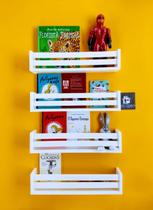 Estante Porta Livro Infantil Nicho Organizador De Brinquedos Mdf 4un55cm Estante Porta Livro Infantil Nicho Organizador De Brinquedos Mdf 4un55cm