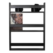 Estante Porta Revistas Em Mdf Preto Simplifiq