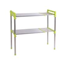 Estante portatil prateleira inox ajustavel multiuso microondas