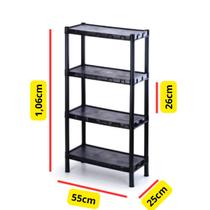 Estante Prateleira 4 Andares Modular Multiuso Plástico Resistente Organizador