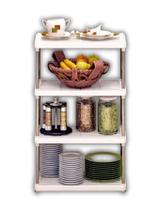 Estante Prateleira 4 Andares Plástico Multiuso Organizadora Decorativa Estante Prateleira 4 Andares Plástico Multiuso Organizadora Decorativa