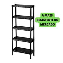 Estante Prateleira 5 Andares Organizadora Modular Multiuso Plástico Grande Estante Prateleira 5 Andares Organizadora Modular Multiuso Plástico Grande