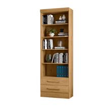 Estante Prateleira de Livro 2 Gavetas Multiuso 183 Altura Morrison - ÉdeCasaMóveis Estante Prateleira de Livro 2 Gavetas Multiuso 183 Altura Morrison - ÉdeCasaMóveis