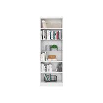 Estante Prateleira de Livro Multiuso 183 Altura Midria -Branco Branco - ÉdeCasaMóveis Estante Prateleira de Livro Multiuso 183 Altura Midria -Branco Branco - ÉdeCasaMóveis