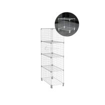 Estante Prateleira Expositor Aramado 4 Nichos 40cm Profundidade Colmeia Branco