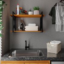 Estante Prateleira Industrial Moderna Para Sala Escritório Lavanderia 60cm - JM3 Móveis Estante Prateleira Industrial Moderna Para Sala Escritório Lavanderia 60cm - JM3 Móveis