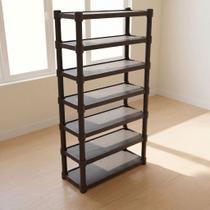 Estante Prateleira Modular Multiuso Organizadora Plástico Reforçado 6 Andares - Promoção Estante Prateleira Modular Multiuso Organizadora Plástico Reforçado 6 Andares - Promoção