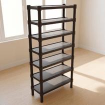 Estante Prateleira Modular Multiuso Organizadora Plástico Reforçado 7 Andares Estante Prateleira Modular Multiuso Organizadora Plástico Reforçado 7 Andares