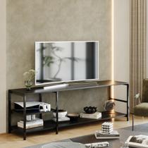 Estante Rack Industrial Brooklin 115 TV 40 Polegadas Preto
