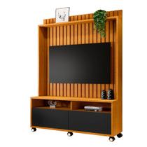 Estante Rack p/ TV 50" Home Ripado Estilos 1,45cm c/ Rodizio