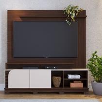 Estante Rack para TV até 65 polegadas com Detalhe Ripado e 2 Portas 152cm Colibri Estante Rack para TV até 65 polegadas com Detalhe Ripado e 2 Portas 152cm Colibri