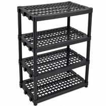 Estante Reforçada 4 Prateleiras Modular Cozinha Lavanderia Livreiro Estante Reforçada 4 Prateleiras Modular Cozinha Lavanderia Livreiro