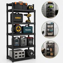 Estante reforcada 5 andares modular organizador multiuso garagem deposito lavanderia escritorio grande