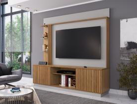 Estante Ripado Home para TV até 65 Polegadas 2 Portas LED Embutido Atlanta Estante Ripado Home para TV até 65 Polegadas 2 Portas LED Embutido Atlanta