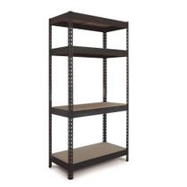Estante Rivet 176x40x75cm com 4 Prateleiras Metal Cinza Fixser