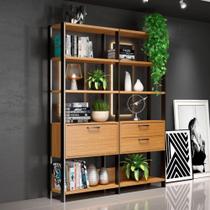 Estante Sala com Prateleiras e Gavetas Dalla Costa 100% MDF