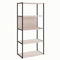 Estante Shelf Carvalho Berlin e Preta 139 cm Estante Shelf Carvalho Berlin e Preta 139 cm