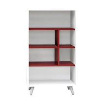 Estante Sidney 1035mm - Branco / Bordo - Politorno Estante Sidney 1035mm - Branco / Bordo - Politorno