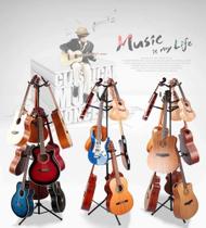 Estante Suporte P/9 Violão/Guitarra Preto