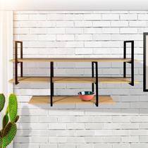 Estante suspensa estilo industrial design elegante e moderno Estante suspensa estilo industrial design elegante e moderno