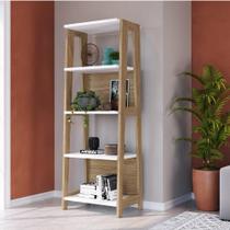 Estante trend 05 prateleiras hanover/off white - artesano