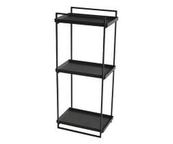 Estante Tripla Wire Aço Carbono Preto - LINEE Estante Tripla Wire Aço Carbono Wire Preto - LINEE