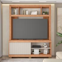 Estante TV 60 Pol 160cm Sala de Estar Ravik Freijó/Off White C01 - D'Rossi