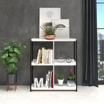 Estante Use Menor Web Office Branco com Preto 80x39x88