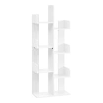 Estante VASAGLE em Forma de Árvore com 8 Prateleiras Branco 25x50x140 cm